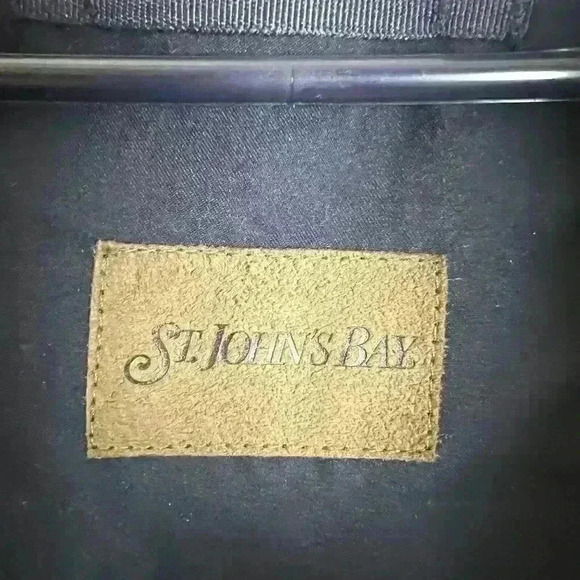 Vintage St Johns Bay Blue Color Mens Puffer Vest Sleeveless Coat Size XL Pockets - Picture 8 of 9